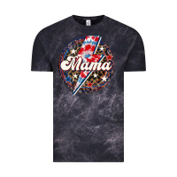 Cloud Black Western Mama Patriotic 4th of July Vintage Tee - LillyAllenDesigns