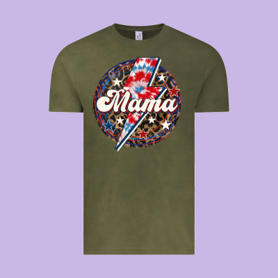 Western Mama Patriotic 4th Of July Vintage Tee Designed By Lillyallendesigns