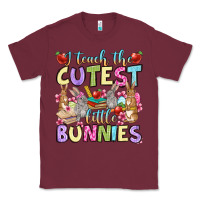 Burgundy Easter Day I teach the cutest little bunnies Classic Tee - OliviaCreatesArt