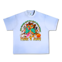 Grape Ice The Turkey Ain’t The Only Thing Lookin Thick & J Urban Heavy Tee - CowhideDigitalArt