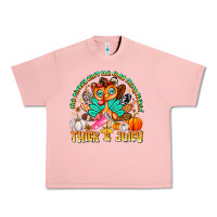 Salmon The Turkey Ain’t The Only Thing Lookin Thick & J Urban Heavy Tee - CowhideDigitalArt