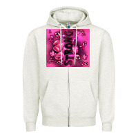 Oatmeal Heather strong breast cancer Zipper Hoodie - RanaPortraitStore