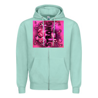 Seafoam strong breast cancer Zipper Hoodie - RanaPortraitStore