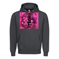 Smoke strong breast cancer Zipper Hoodie - RanaPortraitStore