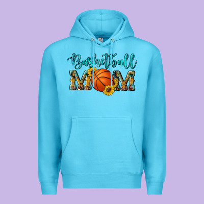 Western Leopard Camouflage Sunflowers Glitter Mom Basketball Premium Hoodie Designed By Artiststas