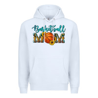 White western leopard camouflage sunflowers glitter mom basketball Premium Hoodie - Artiststas