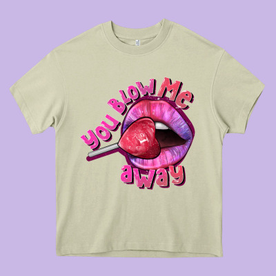 You Blow Me Away Valentine's Day Heavy Core Tee Designed By Fadigitalartstudio