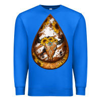 True Royal sunflower tooled leather bullskull teardrop earrings Premium Sweatshirt - Jasminsmagicworld