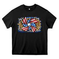 Black 4th of July Pinwheel Heavy Core Tee - Jasminsmagicworld