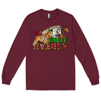 Burgundy all the jingle ladies christmas horses Long Sleeve Tee - LillyAllenDesigns