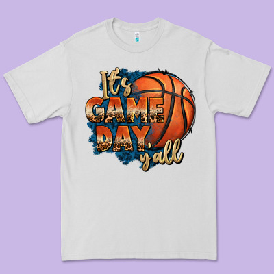 It's Game Day Y'all Basketball Premium Tee Designed By Fadigitalartstudio