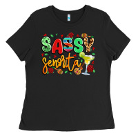 Black sassy senorita Ladies Tee - LillyAllenDesigns