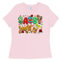Bubblegum Pink sassy senorita Ladies Tee - LillyAllenDesigns