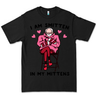Black funny i am smitten in my mittens bernie Premium Tee - artisFamous