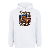 White cowboy up rodeo bucking bronco Heavyweight Hoodie - Jasminsmagicworld