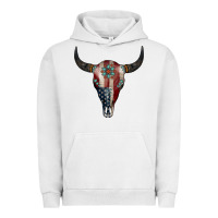 Pigment Lunar Rock American Bull Skull Gemstone Urban Hoodie - Jasminsmagicworld