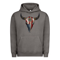 Pigment Tornado American Bull Skull Gemstone Urban Hoodie - Jasminsmagicworld