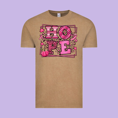 Hope Breast Cancer Awareness Fall Vintage Tee Designed By Lillyallendesigns