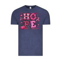 Vintage Denim Hope Breast Cancer Awareness Fall Vintage Tee - LillyAllenDesigns