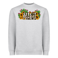 Cactus Cowhide Sunflower Mama And Mini Set Heavyweight Sweatshirt | Teevron