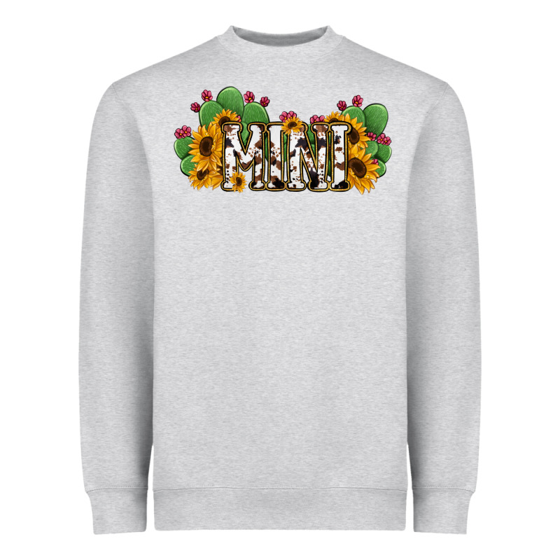 Cactus Cowhide Sunflower Mama And Mini Set Heavyweight Sweatshirt by Jasminsmagicworld | Teevron
