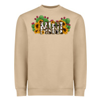 Mushroom Cactus Cowhide Sunflower Mama and Mini Set Heavyweight Sweatshirt - Jasminsmagicworld