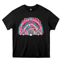 Black Easter bunny rainbow Heavy Core Tee - OliviaCreatesArt