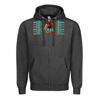 Texas Chica Skull With Bandana Zipper Hoodie | Teevron