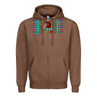 Chestnut texas chica skull with bandana Zipper Hoodie - Jasminsmagicworld