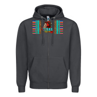 Smoke texas chica skull with bandana Zipper Hoodie - Jasminsmagicworld