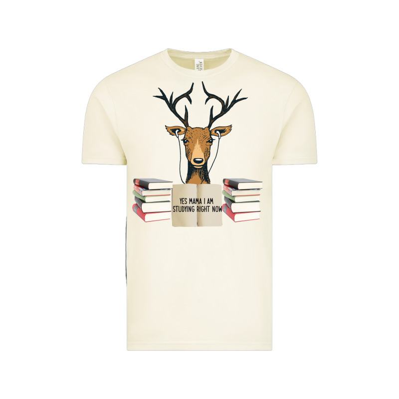 Yes Mama I Am Studying Right Now, Deer Vintage Tee by Bettercallsaul | Teevron