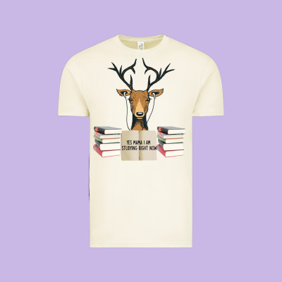 Yes Mama I Am Studying Right Now, Deer Vintage Tee Designed By Bettercallsaul