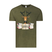 Vintage Olive Yes Mama I Am Studying Right Now, Deer Vintage Tee - Bettercallsaul