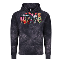 Cloud Black Nurse Valentines Day Vintage Hoodie - CowhideDigitalArt