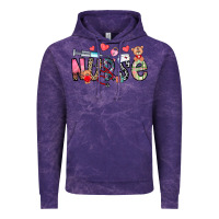 Cloud Purple Nurse Valentines Day Vintage Hoodie - CowhideDigitalArt