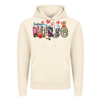 Vintage Artic Nurse Valentines Day Vintage Hoodie - CowhideDigitalArt