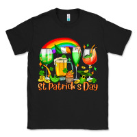 Black St. Patrick's wine glasses Classic Tee - OliviaCreatesArt
