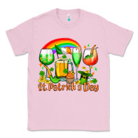 Bubblegum Pink St. Patrick's wine glasses Classic Tee - OliviaCreatesArt