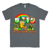 Charcoal Heather St. Patrick's wine glasses Classic Tee - OliviaCreatesArt