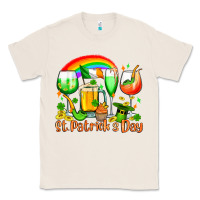 Natural St. Patrick's wine glasses Classic Tee - OliviaCreatesArt