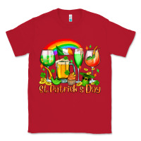 Red St. Patrick's wine glasses Classic Tee - OliviaCreatesArt