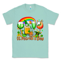 Seafoam St. Patrick's wine glasses Classic Tee - OliviaCreatesArt