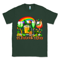 Sports Green St. Patrick's wine glasses Classic Tee - OliviaCreatesArt