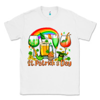 White St. Patrick's wine glasses Classic Tee - OliviaCreatesArt