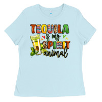Baby Blue tequila is my spirit animal Ladies Tee - LillyAllenDesigns