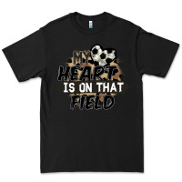 Black my heart is on that field soccer Premium Tee - FaDigitalArtStudio