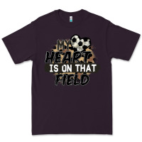 Plum my heart is on that field soccer Premium Tee - FaDigitalArtStudio