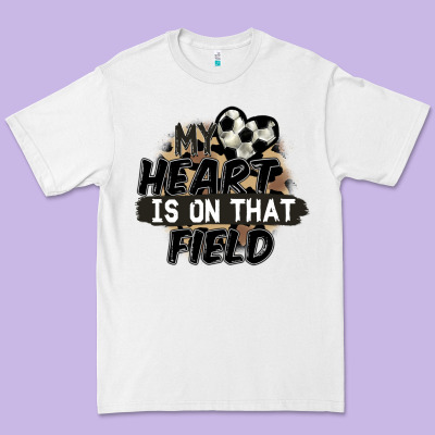 My Heart Is On That Field Soccer Premium Tee Designed By Fadigitalartstudio