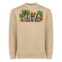 Cactus Cowhide Sunflower Mama And Mini Set Heavyweight Sweatshirt | Teevron