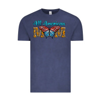 Vintage Denim All American Mom Butterfly Vintage Tee - LillyAllenDesigns